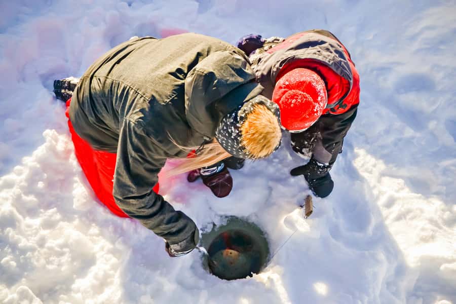 15 min. Tadoussac : Family-Friendly Ice Fishing Experience - A one-hour introduction to Quebec white fishing