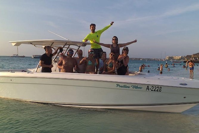 Aruba Private Luxury Boat Tours - Sail, Snorkel, Fishing and More - Tres Trapi and Malmok for clear-water swimming