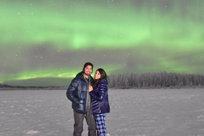 Aurora Borealis Viewing and Ice Fishing Adventure - Fishing through the ice at Chena River Lakes