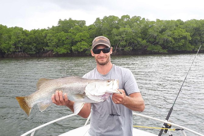 Cairns Estuary Fishing - Boarding the 19-foot River Rocket