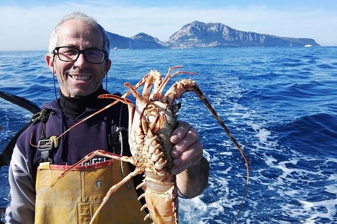 Capri Fishing Excursion with Snorkeling and Lunch from Sorrento - Swimming and snorkeling around Capri