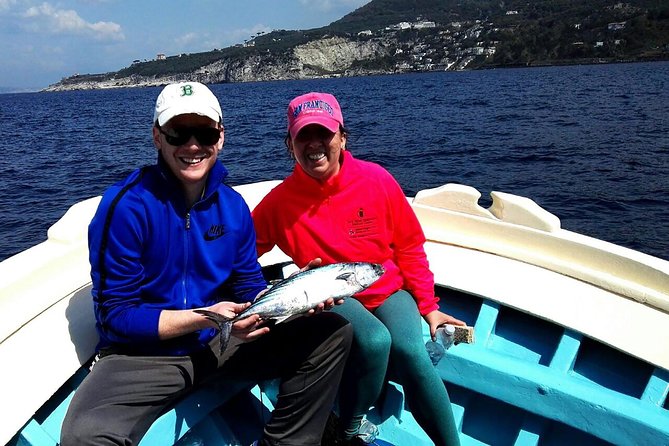 Capri Fishing Excursion with Snorkeling and Lunch from Sorrento - The Sorrento Peninsula on the return