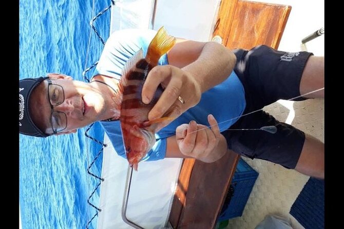 Captain Manolis Fishing with barbecue on the boat - Bottom fishing and the reality of the catch