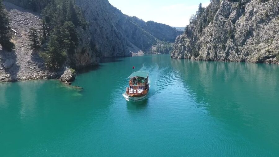 City of Side: Green Canyon Tour w/ Boat, Lunch & Fishing - Reaching Green Canyon from Side