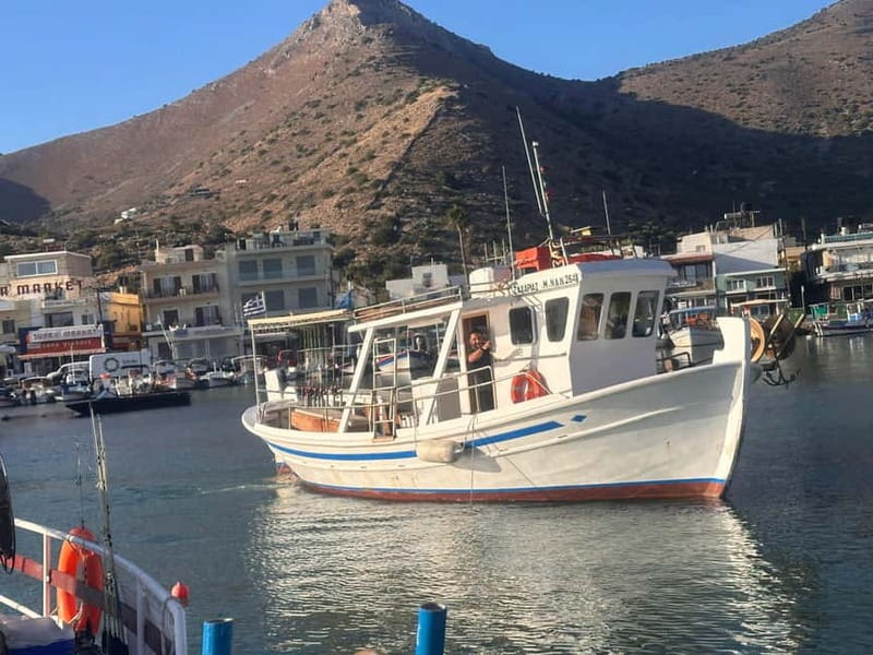 Crete: Boat Cruise with Fishing, Swimming, Lunch, and Drinks - From Heraklion to Plaka and Elounda