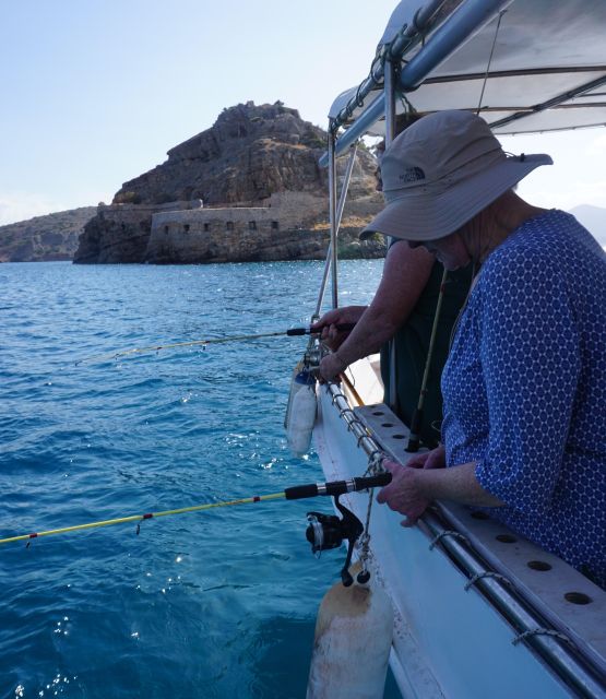 Crete: Fishing & Swimming Boat Cruise with Lunch & Drinks - Fishing lessons that suit beginners