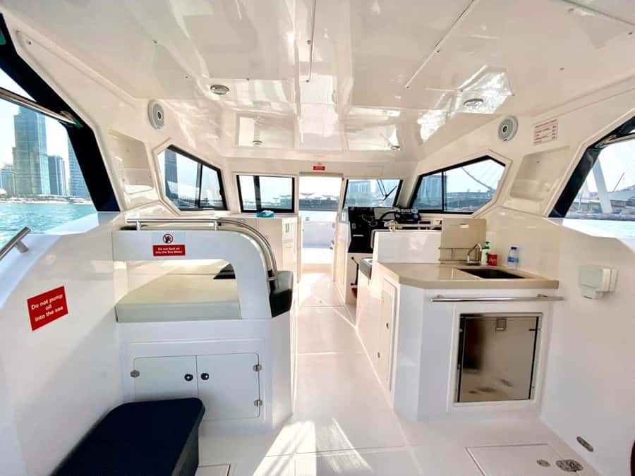 Dubai: 4-Hour Deep-Sea Fishing Cruise - The skyline view from Dubai Marina