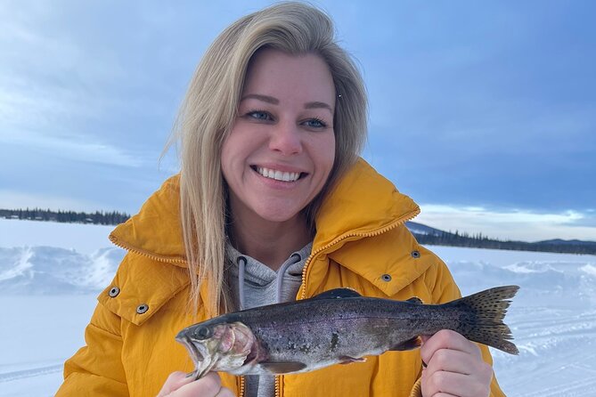 Fairbanks Alaska Guided Luxury Ice Fishing Tours - The four-hour rhythm at Birch Lake