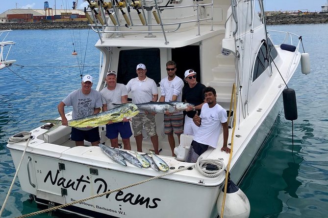Fishing Trips in Barbados onboard Nauti Dreams Luxury Charters - Leaving Bridgetown for the fishing grounds