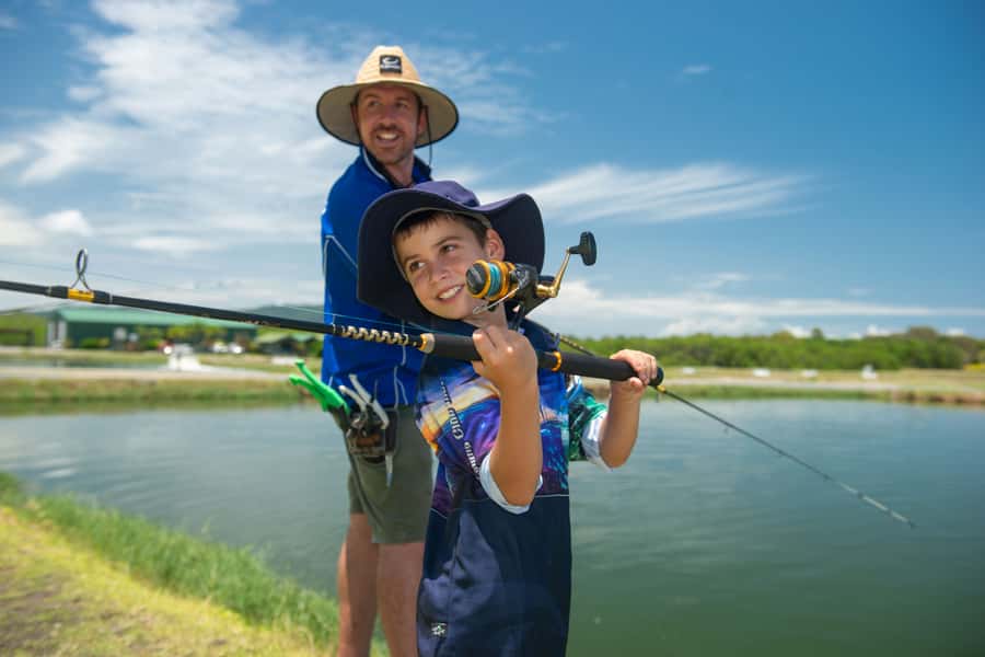 From Port Douglas: Barramundi Pond Fishing with Lunch - One hour beside the ponds