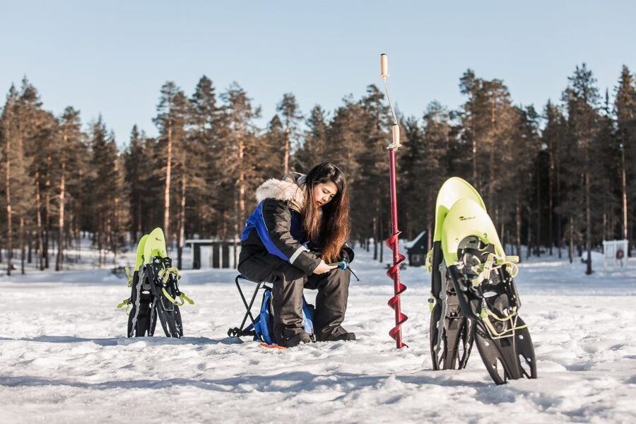 From Rovaniemi: Snowshoeing and Ice Fishing Tour - The value of $135 per person