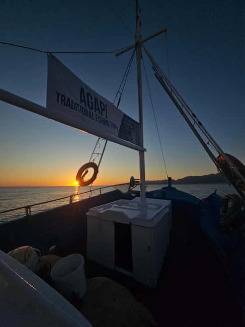 Hersonissos: Agapi Fishing Trips Sunset Cruise - Rod fishing, swimming, and snorkeling for 90 minutes