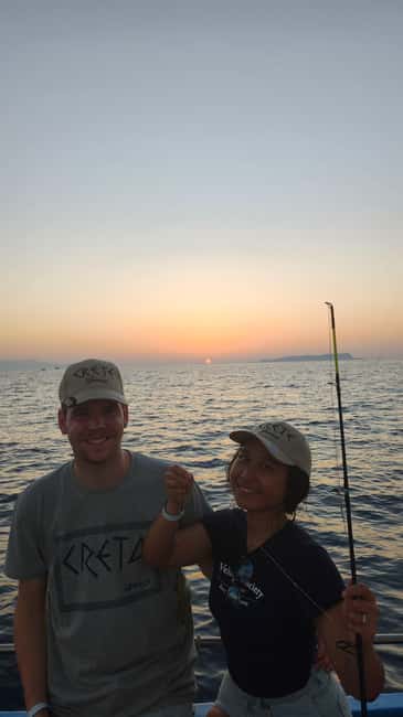 Hersonissos: Agapi Fishing Trips Sunset Cruise - Sunset from the boat