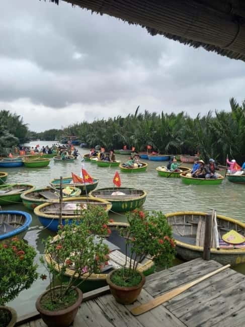 Hoi An: Cycling - Water Buffalo Riding Farming and Fishing - Paddling Cam Thanh’s round bamboo boats