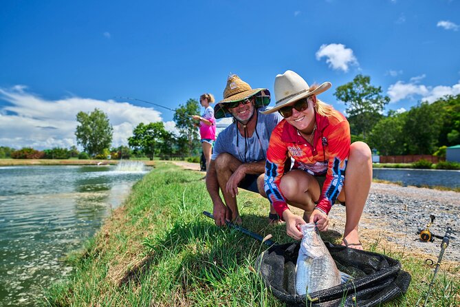 Hook-A-Barra Fishing and Farm Activity - The big Barra Pond puts you on the other side of the process