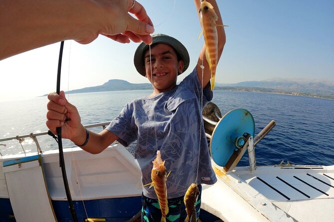 Hook Your Adventure Now with Chania Rod Fishing Experience - Coffee, Cake, Fruit, and Drinks on Board