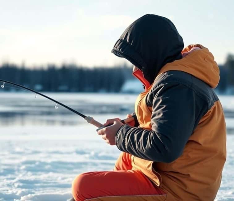 Ice Fishing Adventure in Levi with Salmon Soup - Warm up without losing the outdoor feeling