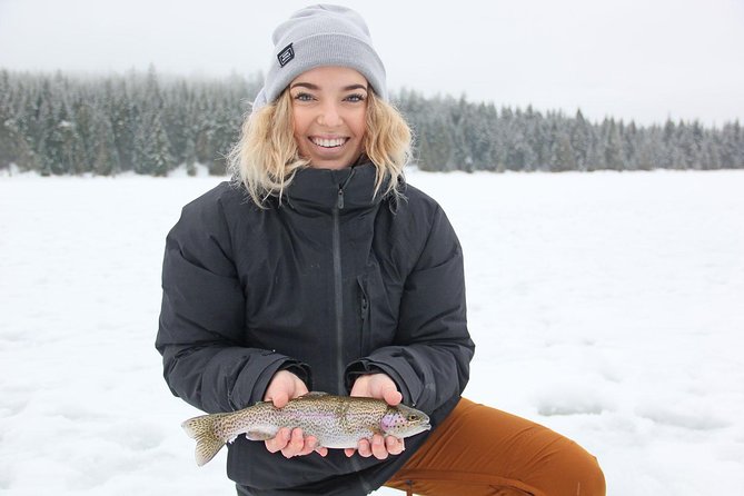 Ice Fishing Adventure in Whistler - From Whistler pickup to the lake