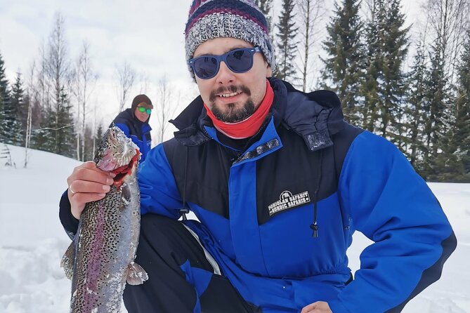 Ice fishing experience - A sledding hill for younger children