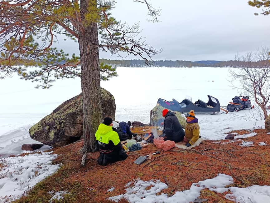 Ivalo: Ice Fishing trip to Lake Inari - Leaving Ivalo for Lake Inari