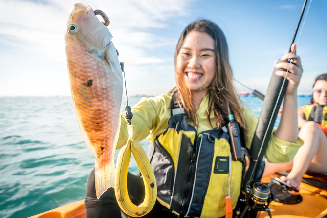 Kayak Fishing in Singapore, Sentosa, East Coast: Day, Sunset & Night Adventures - Starting at Tanjong Beach with a fishing kayak