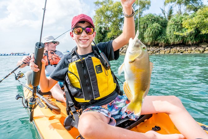 Kayak Fishing in Singapore, Sentosa, East Coast: Day, Sunset & Night Adventures - Sentosa, Siloso, and Palawan Beach