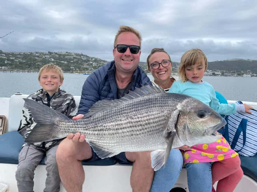 Knysna Lagoon Fishing Charter - Setting out from Thesen Harbour Town