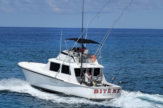 Kona Hawaii Deep Sea Fishing Escapade on the Bite Me 6 - Setting out from Kealakehe Harbor