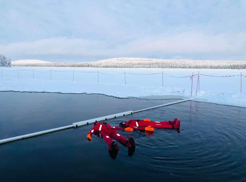 Lapland: Ice Fishing, Floating & BBQ Snow Adventure - Learning Ice Fishing on Solid Ice
