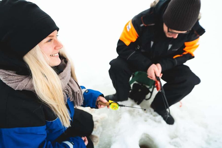 Levi: A fun Ice Fishing Experience in Levi, 3 HOURS - Why ice fishing near Levi feels different