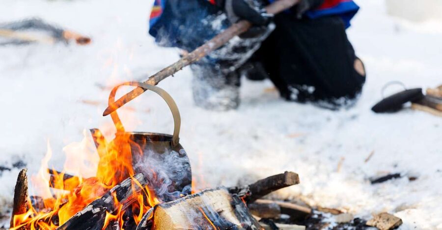 Levi: Ice Fishing by Snowmobile - Riding from Levi into the Arctic forest