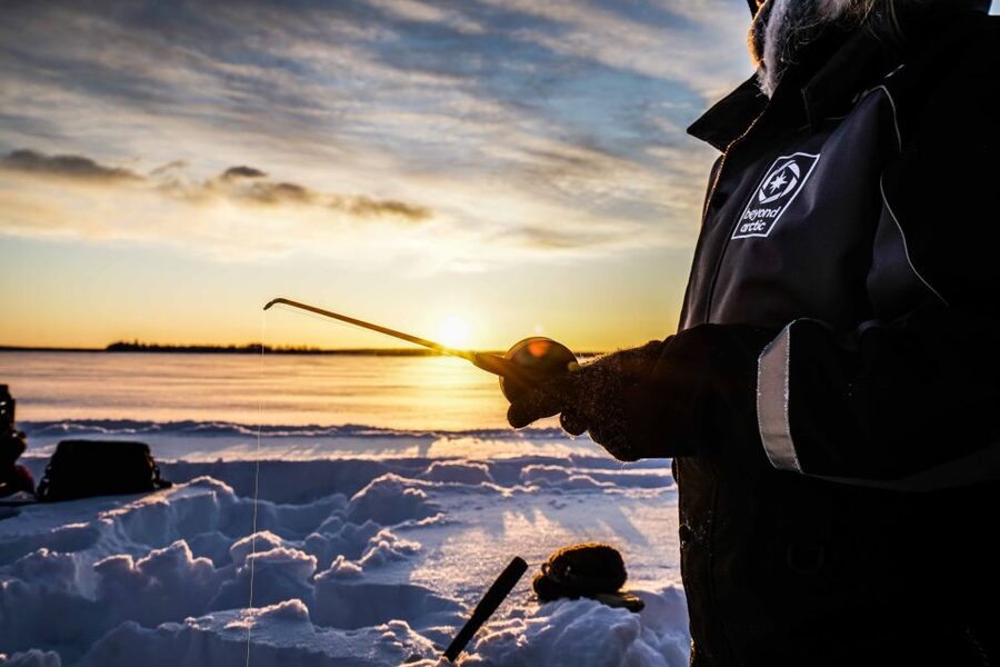 Levi: Ice Fishing on a Frozen Lake - Learning to fish through one meter of ice