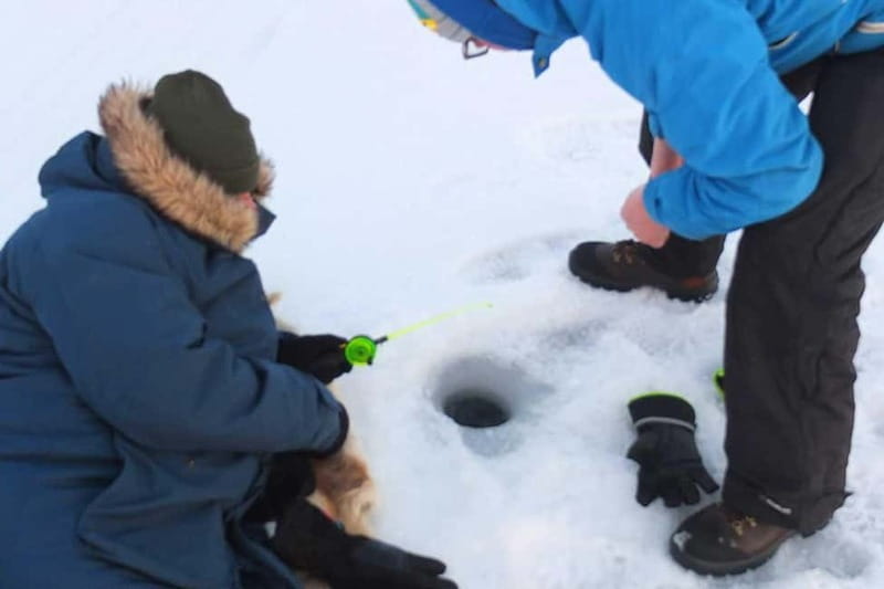 Lulea: Ice Fishing Tour in the heart of the city with Guide - Walking onto the frozen sea