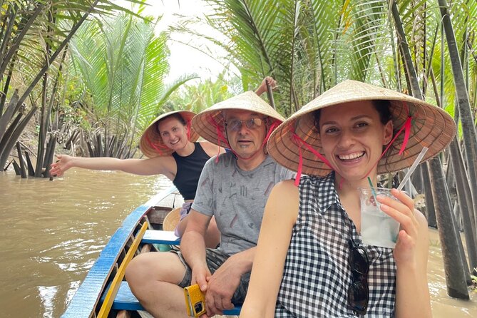 Mekong Delta Nature Cano-Kayak-Cycling & Fishing Private Day Trip - Cycling past rice fields and visiting Xom Trau Pagoda