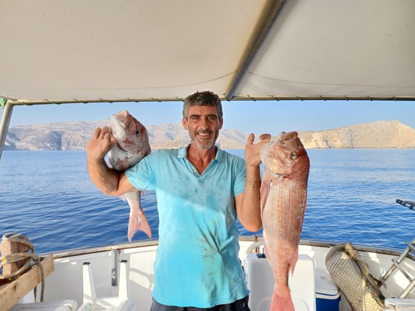 Naxos: Private Fishing Trip with Catch & Cook Onboard Meal - Meet the Galanogiannis at sheltered Panormos