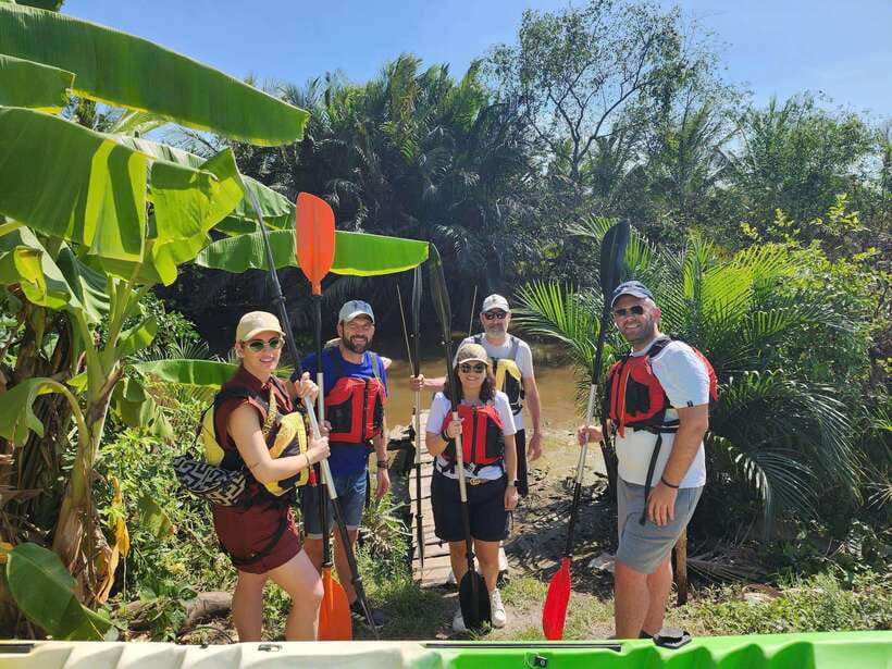 New Mekong Delta Nature 1Day: Bicycle-Kayak-Canoe & Fishing - Planting rice and catching fish