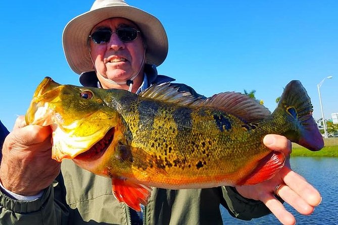 Peacock Bass Fishing Trip in Boynton Beach - Golf courses and other scenery from the water