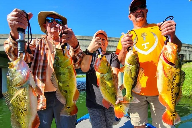 Peacock Bass Fishing Trips near Boca Raton - Weather can change the plan