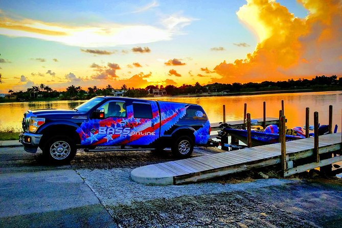 Peacock Bass Fishing Trips near Boca Raton - The short boat ride gets you fishing quickly