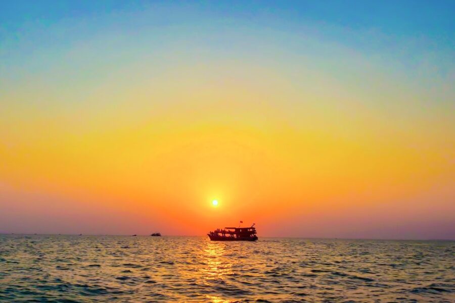 Phu Quoc Sunset and Night Squid Fishing with Dinner - The Harbor Ride and Sunset Over the Gulf of Thailand