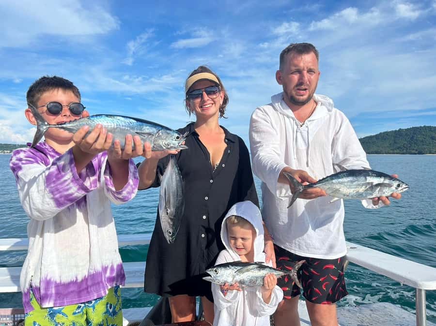 Phuket: Racha Island Fishing and Snorkeling Boat Tour - Bottom fishing with a reel or handline