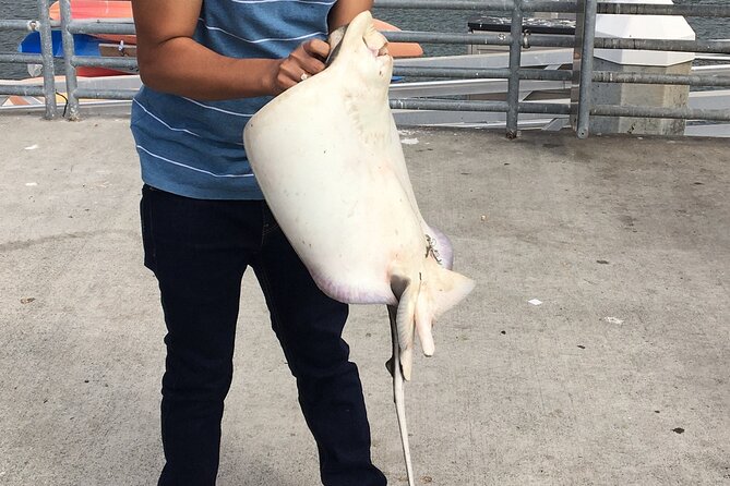 Pier Fishing Tour - San Diego - The first cast and the supplied gear