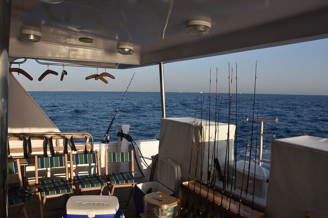 Private Fishing Full Day Boat and Snorkeling Sea Trip -Hurghada - Comfort, Wi-Fi, and safety on deck