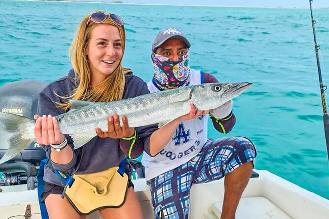 Private Inshore Fishing Experience in Isla Mujeres and Cancún - Snacks, beer, and the catch after fishing