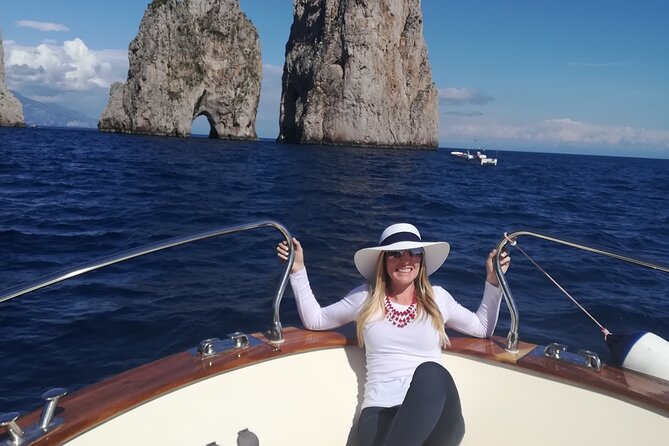 Private tour with fishing, tour of Capri and lunch on board - Punta Carena: lunch, snorkeling, and a proper swim