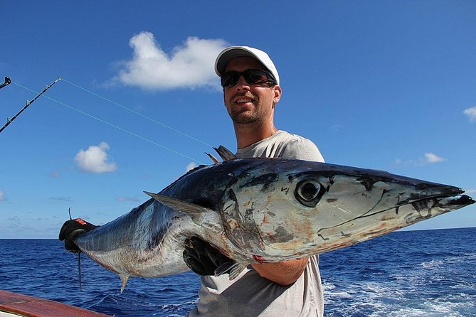Punta Cana Private Fishing Charter boat Fortuna 42' - Swims, snorkeling, and beach time