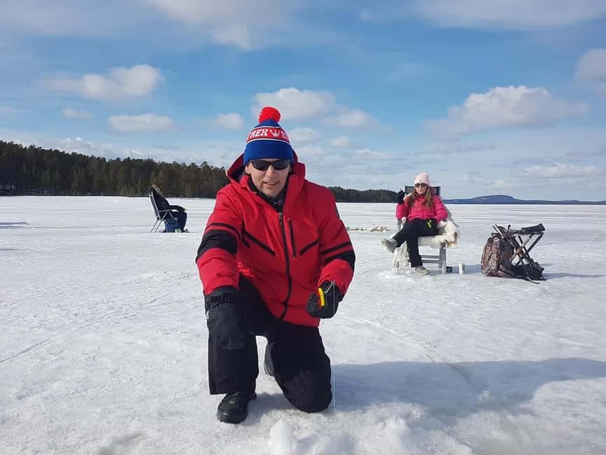 Pyhä: Ice Fishing Experience at Frozen Lake - The Finnish meditation of waiting