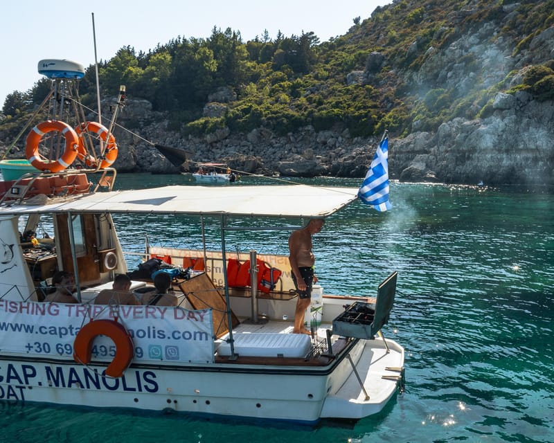 Rhodes: Captain Manolis Fishing Trip with BBQ and Swimming - What to bring and how to prepare