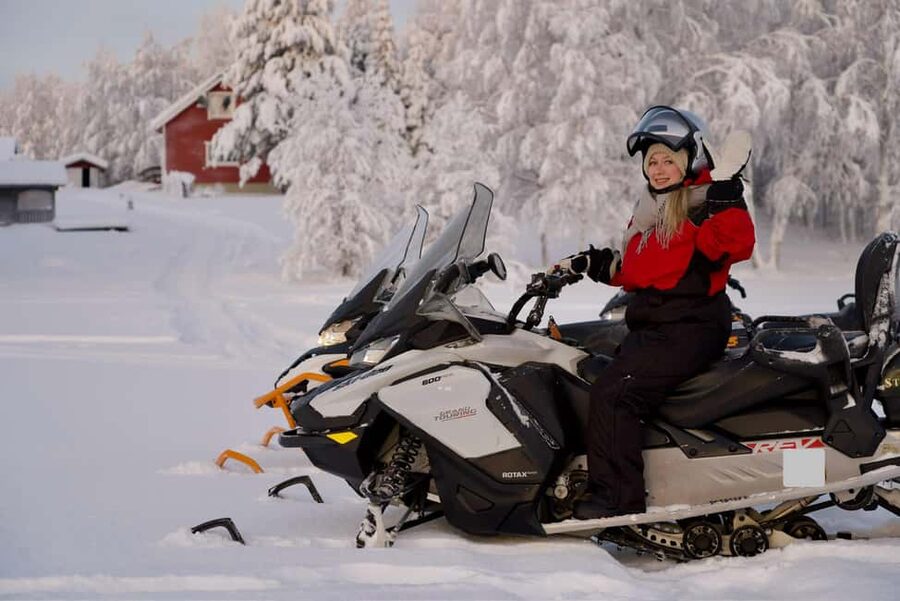 Rovaniemi: Ice Fishing and Snowmobile Tour with Snacks - Learning Ice Fishing on the Frozen Lake