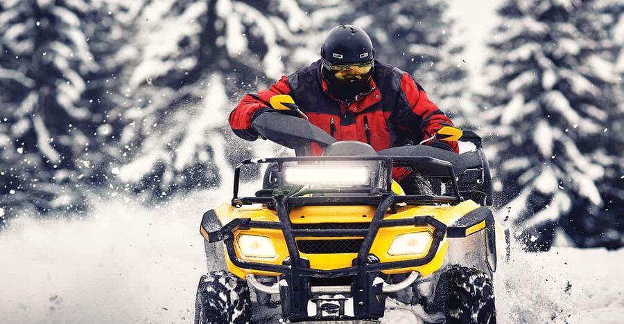 Rovaniemi: Quad Bike Ride and Ice Fishing - Getting comfortable on the ATV